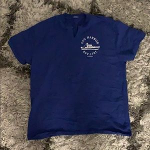 Say harbor tshirt with blue and white detailing